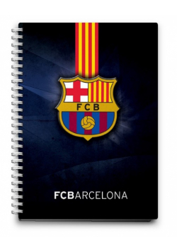 Kołonotatnik A6 80 kartek FC Barcelona