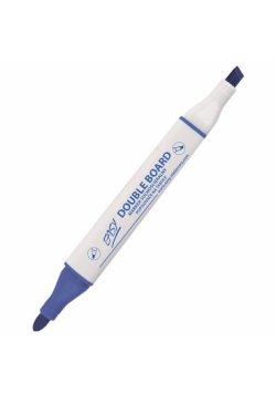 Marker do tablic dwustronny niebieski Display 10 sztuk