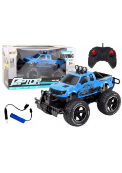 Auto terenowe R/C 1:14 27MHz niebieskie