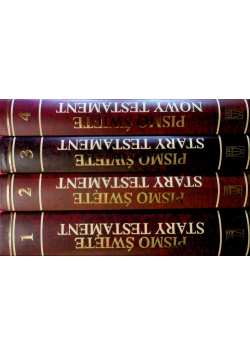 Pismo Święte Stary Testament Tom I do IV