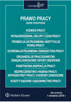Prawo pracy Zbiór przepisów