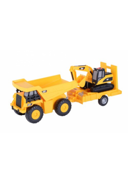 Wywrotka z koparką CAT Truck n'Trailer
