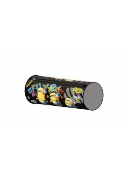Piórnik saszetka tuba Minionki czarny