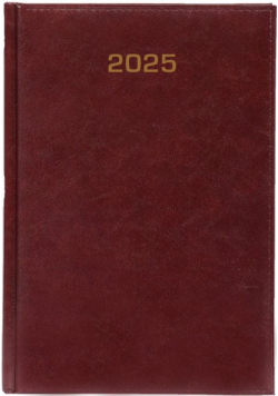 Kalendarz 2025 tygodniowy A4 Baladek bordowy