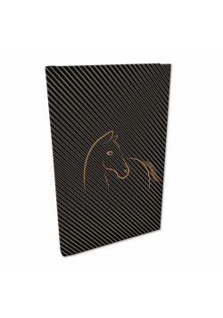 Notes A5 kratka Soft Touch Koń black