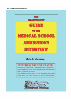 The Smartypants' Guide to the Medical School Admissions Interview