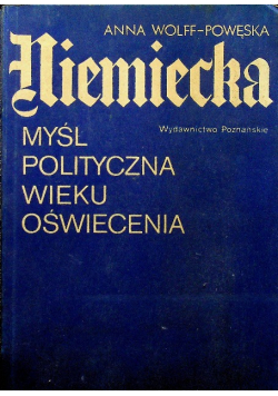 Niemiecka myśl polityczna wieku oświecenia