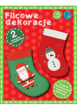 Filcowe dekoracje Skarpety świąteczne