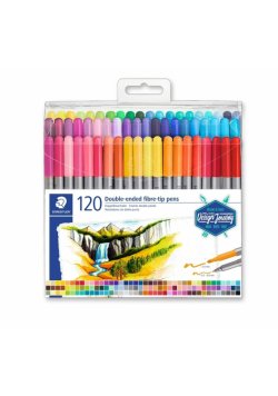 Flamastry dwustronne Design Journey 120 kolorów Staedtler