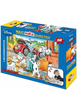 Puzzle dwustronne maxi 101 Dalmatyńczyków 108