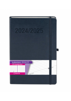Kalendarz Minimalizm 2024/2025 B5 TNS 18 m-cy granatowy