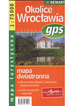 Okolice Wrocławia mapa turystyczna