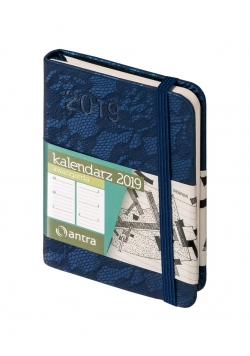 Kalendarz 2019 Awangarda A7 Granat ANTRA