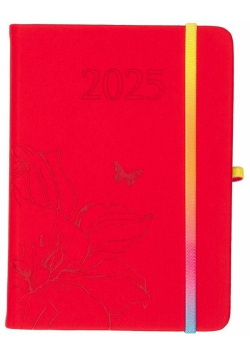 Kalendarz 2025 Hip hop B6 tygodniowy czerwony