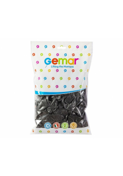 Balony metal czarne 100szt