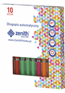 Długopis automatyczny Zenith - 10 sztuk mix kolorów