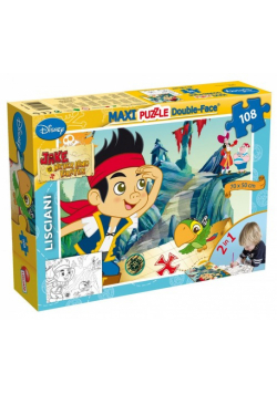Puzzle dwustronne 108 Jake i Piraci z Nibylandii