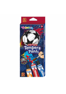 Farby tempera w tubie Colorino football 12 ml. 12 kolorów