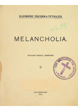 Melancholia 1910 r.