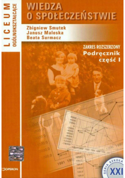 Wiedza o społeczeństwie Podręcznik Część 1