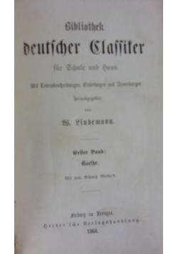 Bibliothek Deutscher Classiker,1868r.