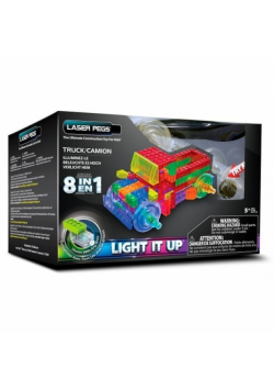 Klocki Laser Pegs 8w1 ciężarówka świecące