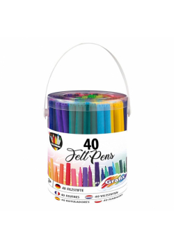 Markery w wiaderku 40 kolorów