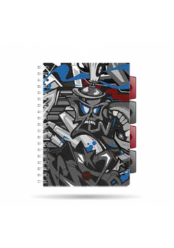 Kołozeszyt A5 100k kratka PP Coolpack street art