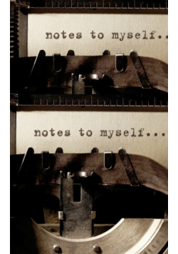 notes to my self creative blank journal
