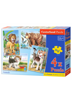4x1 Puzzle Animals
