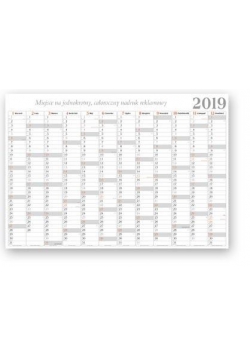 Kalendarz 2019 Biurowy Planer BF7