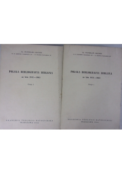 Polska bibliografia biblijna, zeszyt 1-2