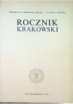 Rocznik Krakowski Tom LXXI