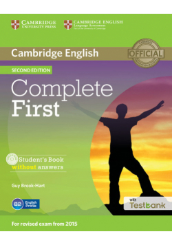 Complete First Student's Book without Answers + Testbank + CD