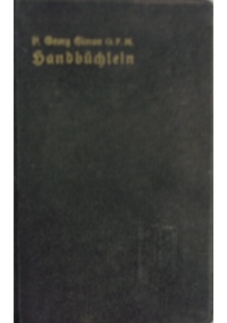 Handbuchein Fur Franziskusfinder,1940