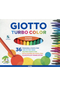Giotto Flamastry Turbo Color 36 sztuk