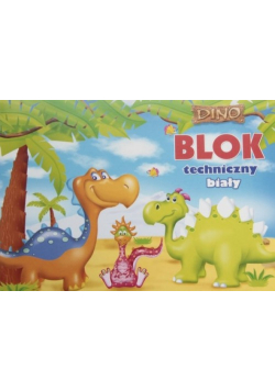 Blok techniczny biały A4/10k. z szablonem