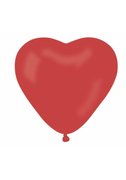 Balony pastelowe małe serca ciemno czerwone 100szt
