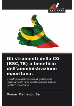 Gli strumenti della CG (BSC,TB) a beneficio dell'amministrazione mauritana.