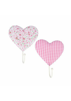 Wieszaki Pink Heart 2 sztuki