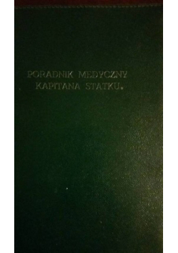 Poradnik medyczny kapitana statku
