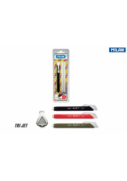 Gumka mechaniczna trójkątna MILAN TRI JET + 2 gumki