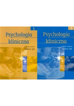 Psychologia kliniczna Tom 1 i 2