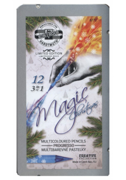 Kredki Progresso Magic 12 kolorów w metalowej kasetce