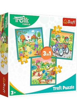 Puzzle 3w1 Poznaj Trefliki TREFL