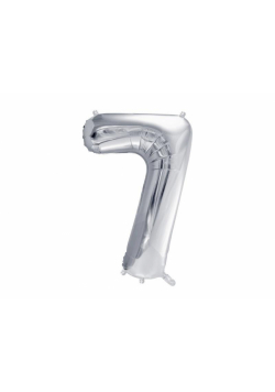 Balon foliowy 7 srebrny 72cm