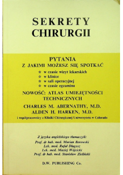 Sekrety chirurgii