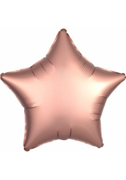 Balon foliowy Lustre Rose Copper gwiazda 48cm