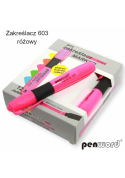 Zakreślacz różowy (12szt)