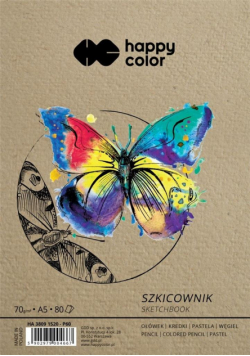 Szkicownik na spirali 135x205mm 80K HAPPY COLOR